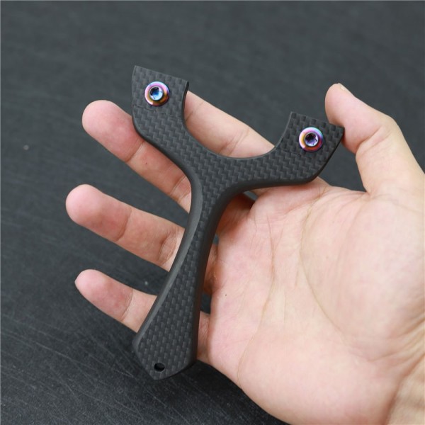 Slingshot UK - S-Dama OTT Carbon Fiber Flat Slingshot With Clip Design, 100% Handmade Customization Acceptable